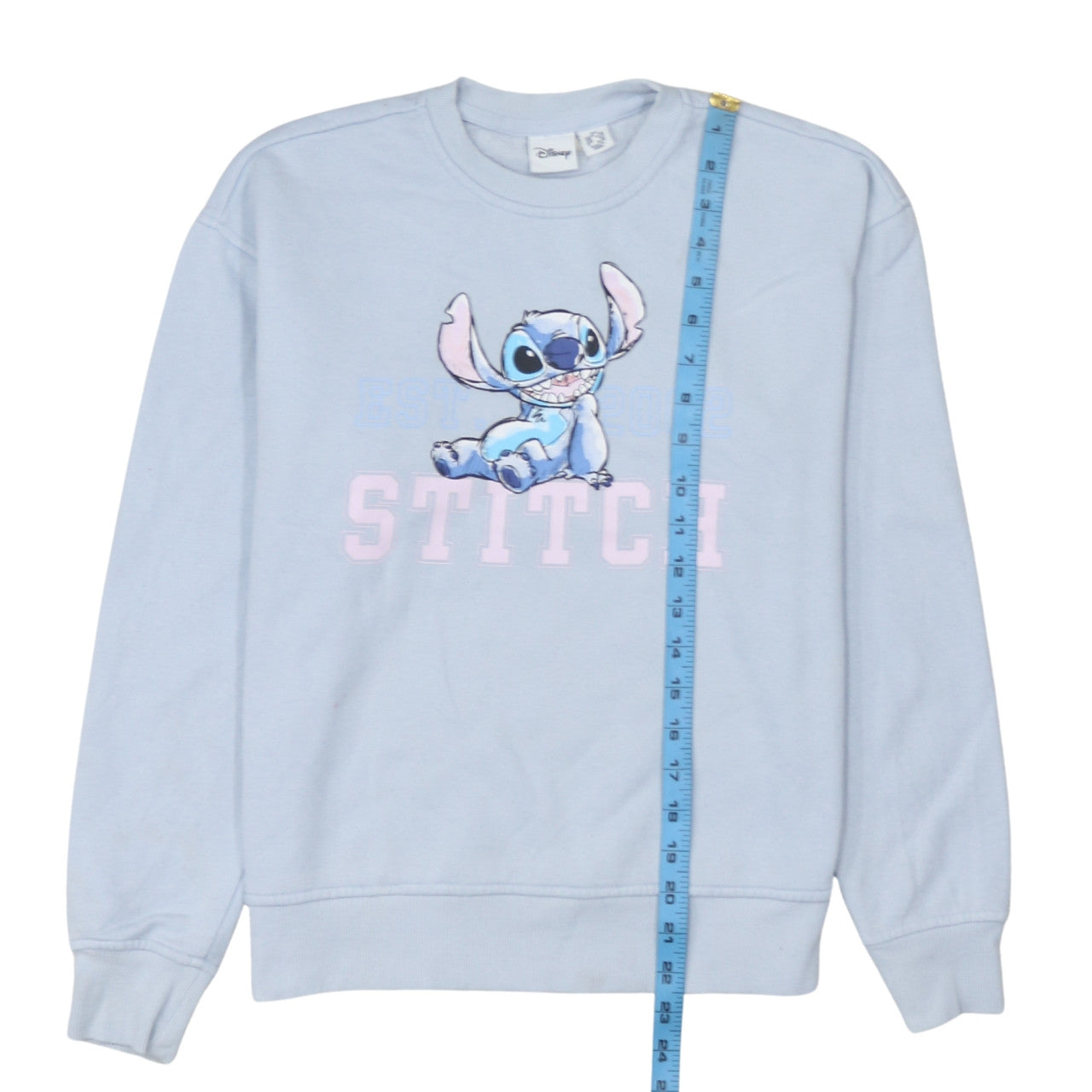 Disney Primark Women Blue Stitch Sweatshirt 2XS Pullover Jumper