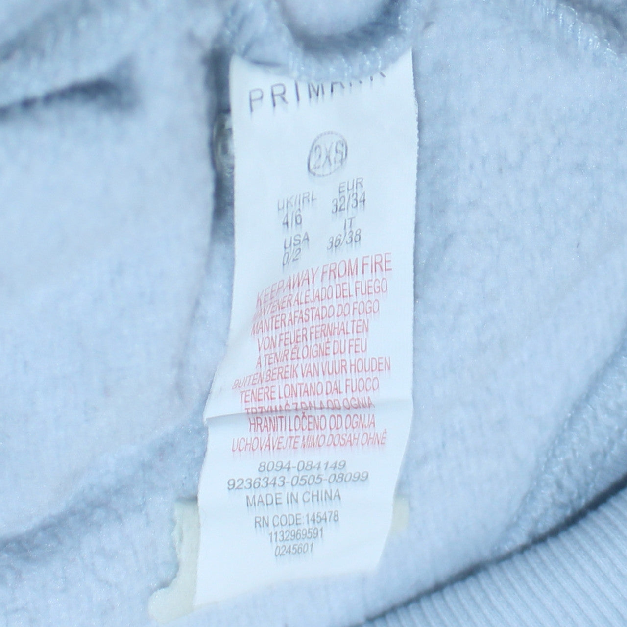 Disney Primark Women Blue Stitch Sweatshirt 2XS Pullover Jumper