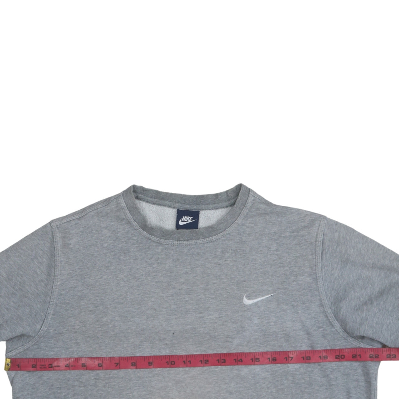 Nike Men's Grey Crew Neck Sweatshirt L Long Cotton Blend