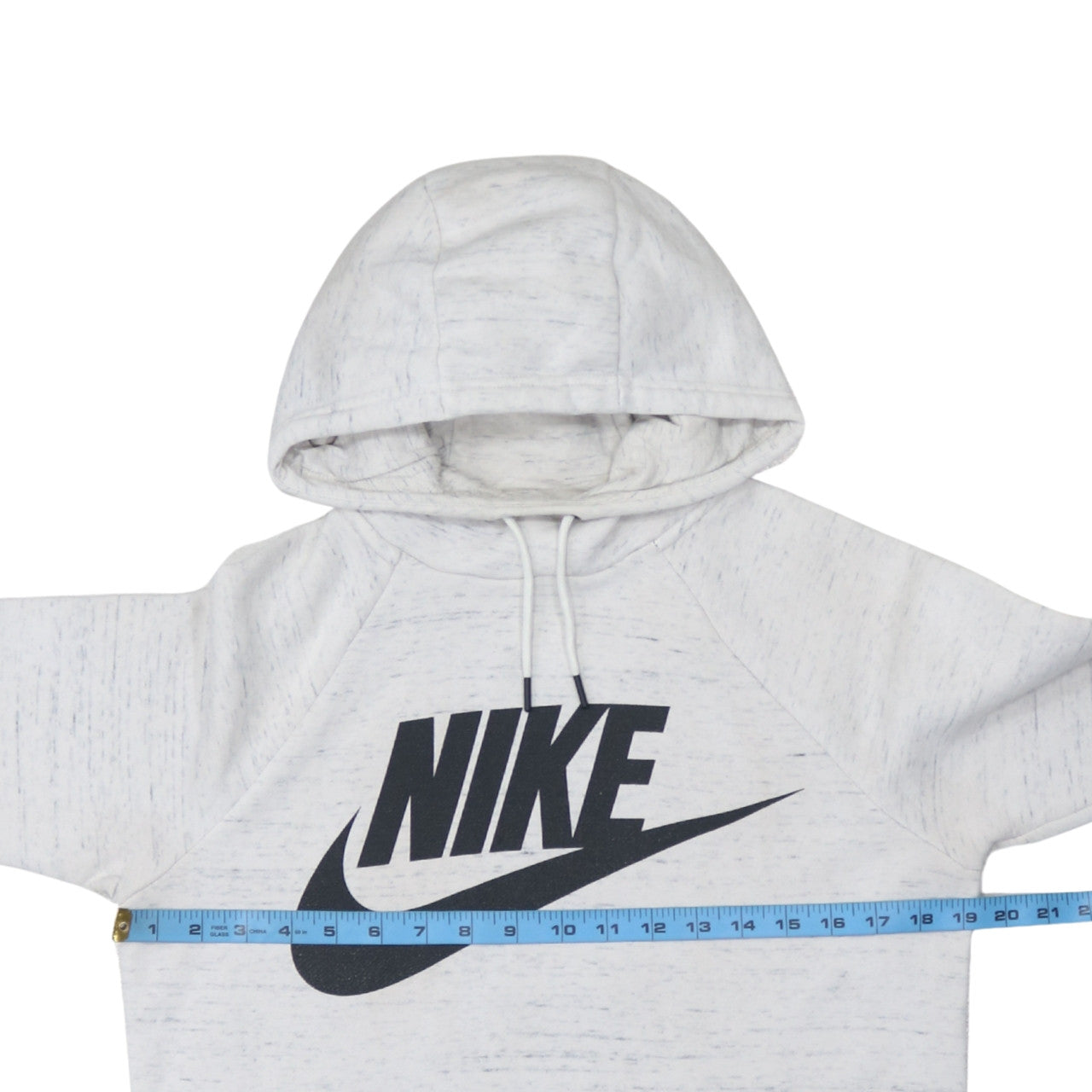 Nike Womens White XS Pullover Hoodie Sweatshirt with Logo Print