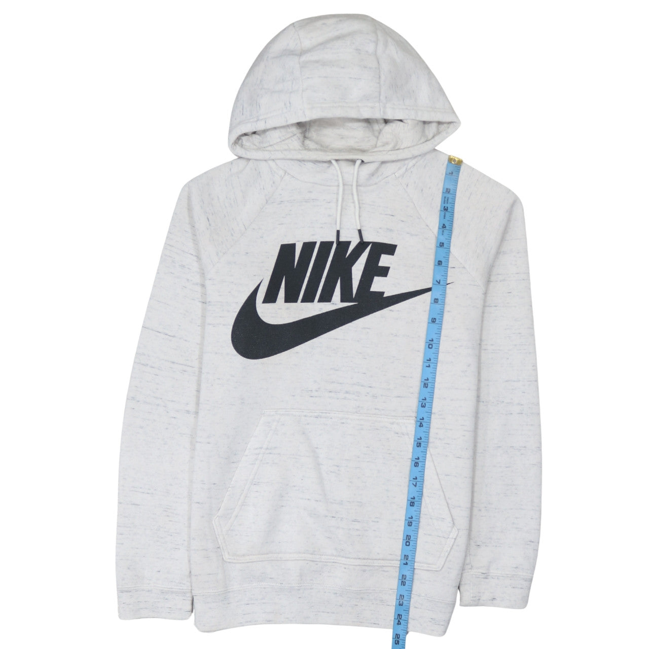 Nike Womens White XS Pullover Hoodie Sweatshirt with Logo Print