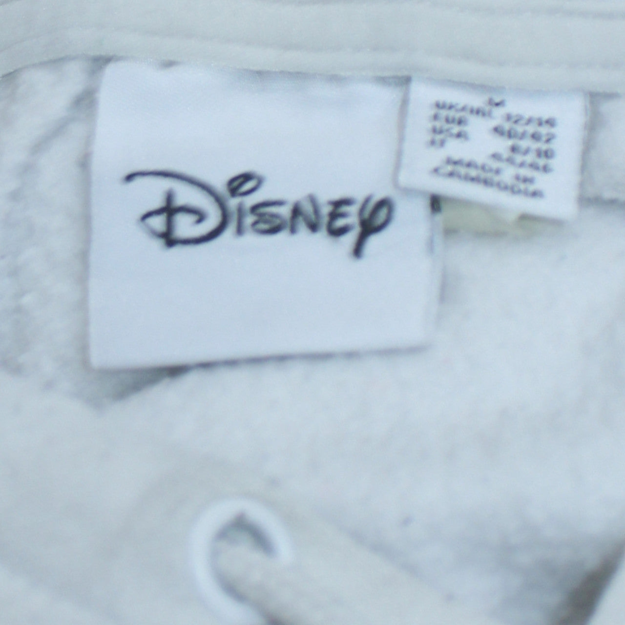Disney Women's White Mickey Mouse Pullover Hoodie Size M