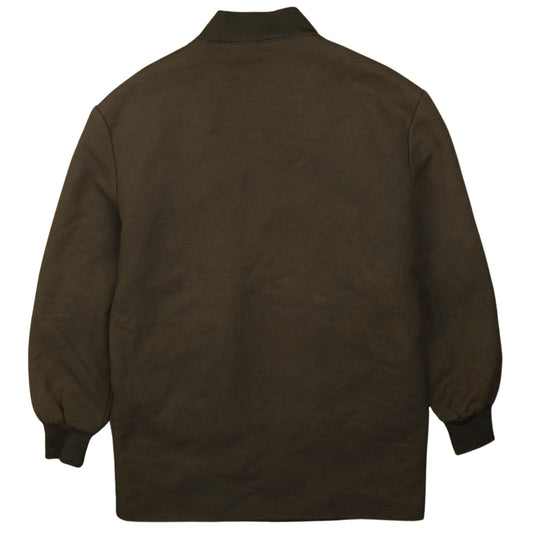 Gina Tricot Men’s Brown Cotton Blend Full Zip Bomber Jacket Size S
