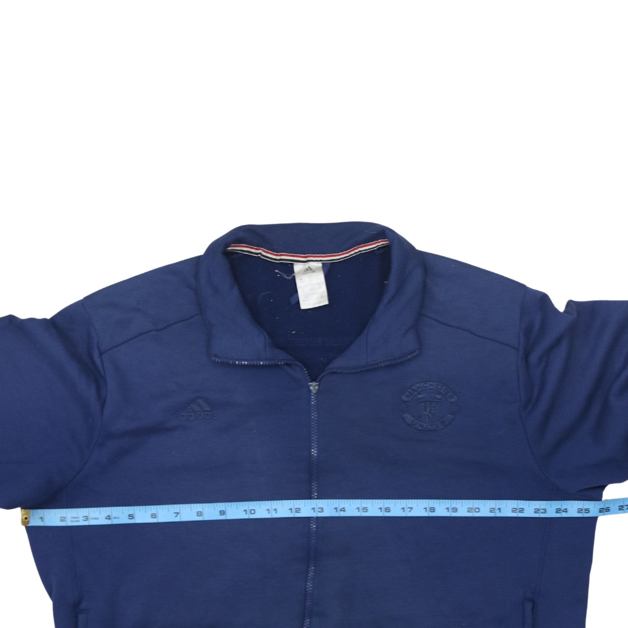 Adidas Men Blue 2XL Manchester United Track Jacket Full Zip