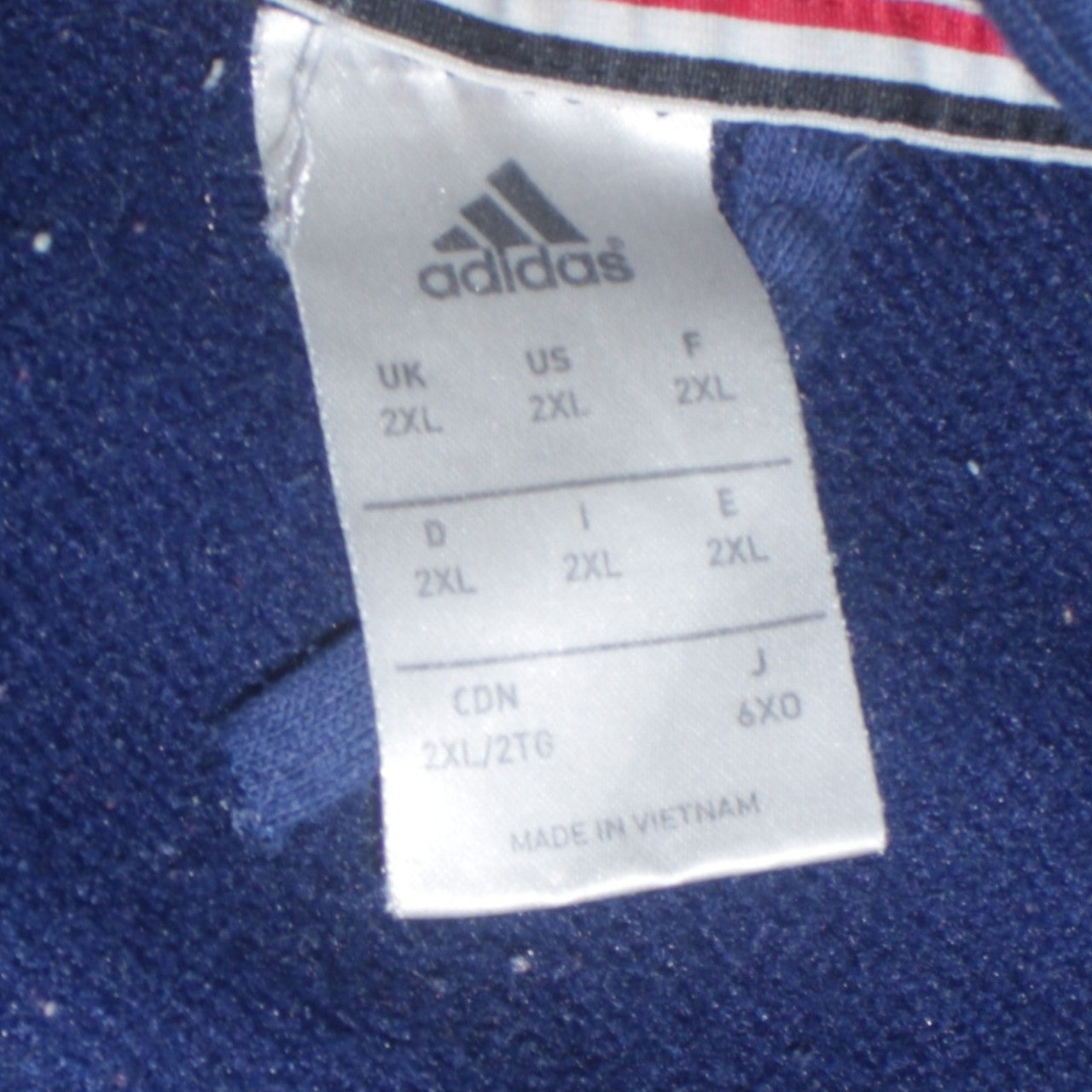 Adidas Men Blue 2XL Manchester United Track Jacket Full Zip