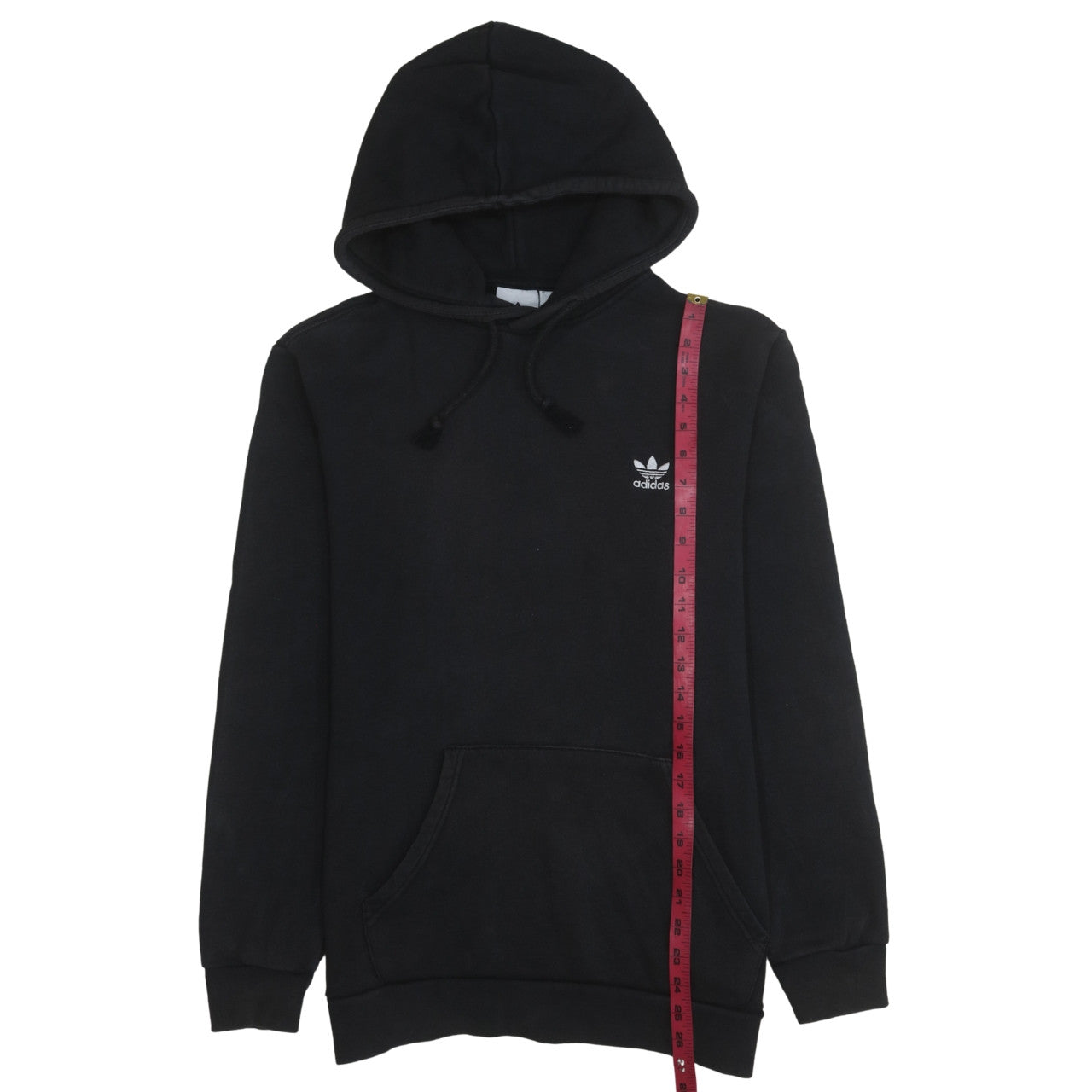 Adidas Men Black Pullover Hoodie Size M Sports Fleece Sweatshirt