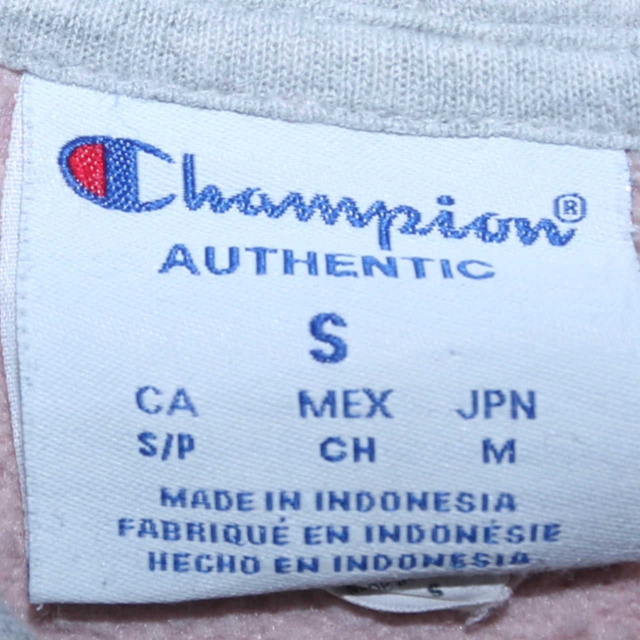 Champion Womens Beige Logo Print Pullover Hoodie Size S