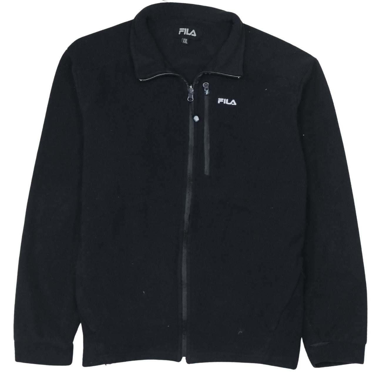 Fila Men's Black 2XL Full Zip Fleece Jacket