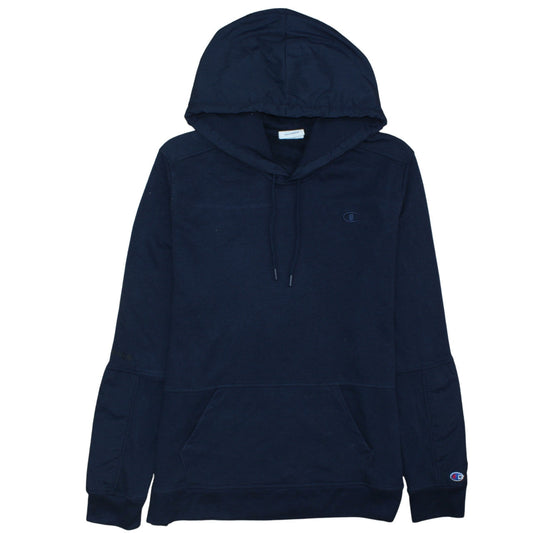 Champion Men Navy Blue Pullover Hoodie XL Cotton Blend