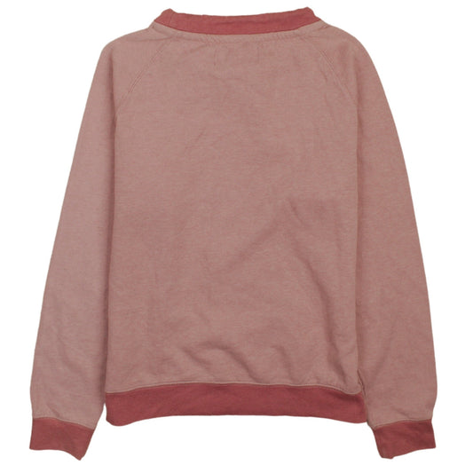 Kappa Womens Pink Pullover Sweatshirt Large Casual Embroidered Logo