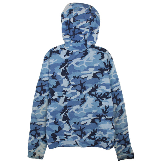 Nike Boys Blue Camouflage Full Zip Hoodie Fleece XL