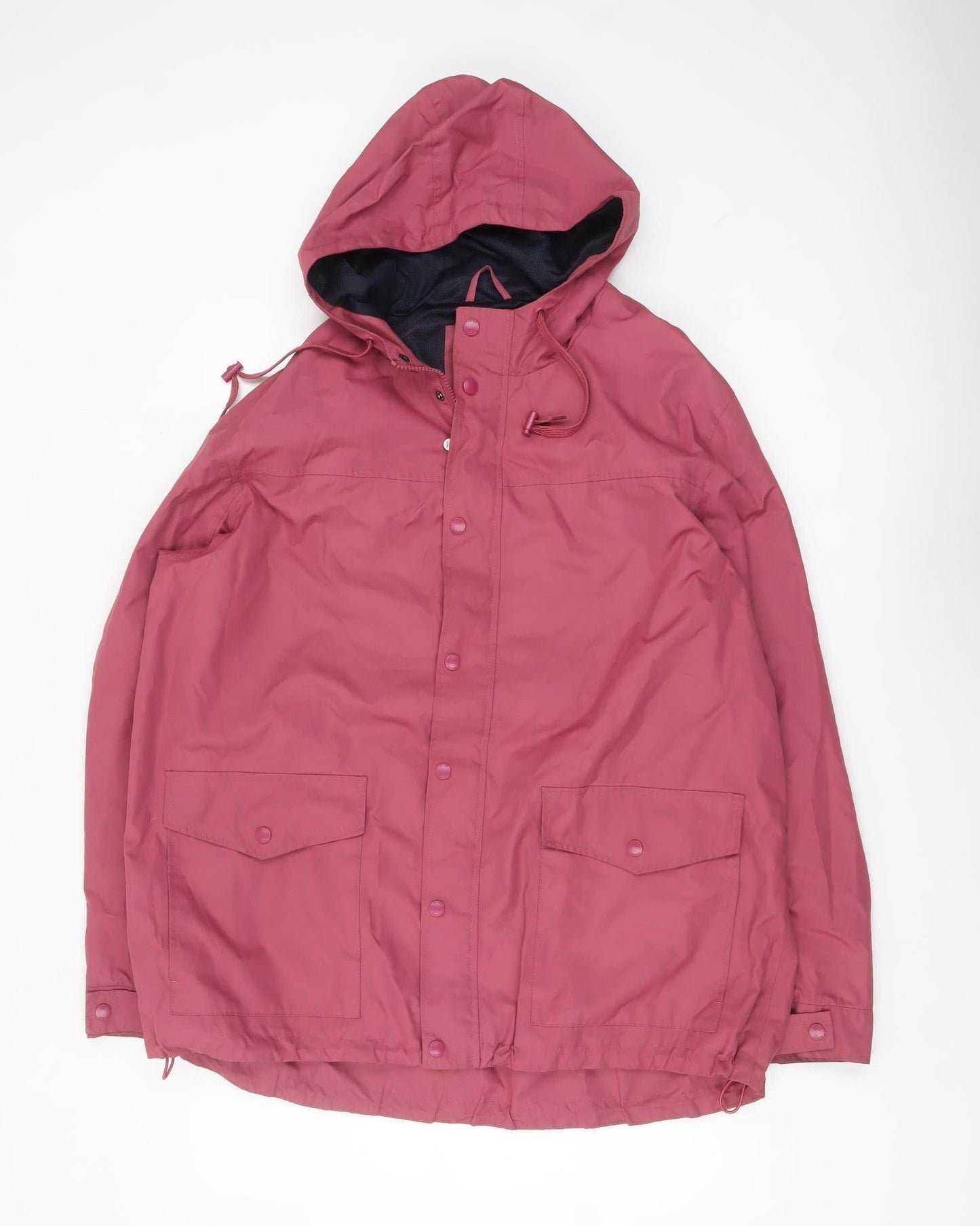 Cotton Traders Men's Dark Rose Hooded Parka Jacket XL