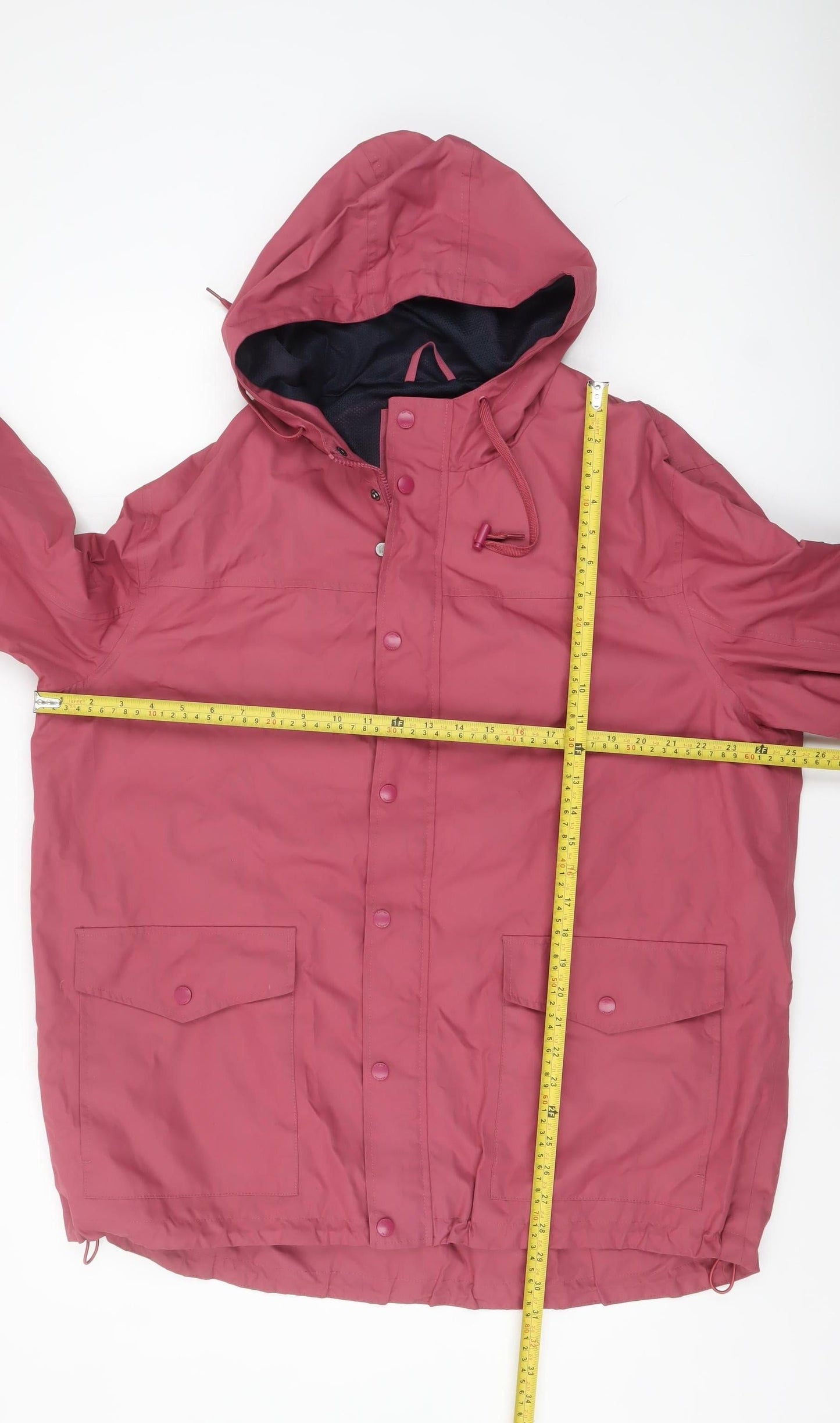 Cotton Traders Men's Dark Rose Hooded Parka Jacket XL