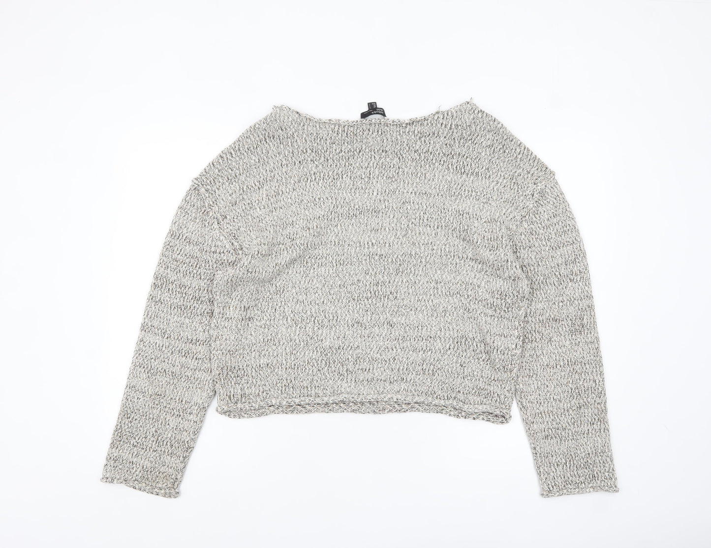 Nobody’s Child Women Beige Knit Chunky Pullover Jumper Size L