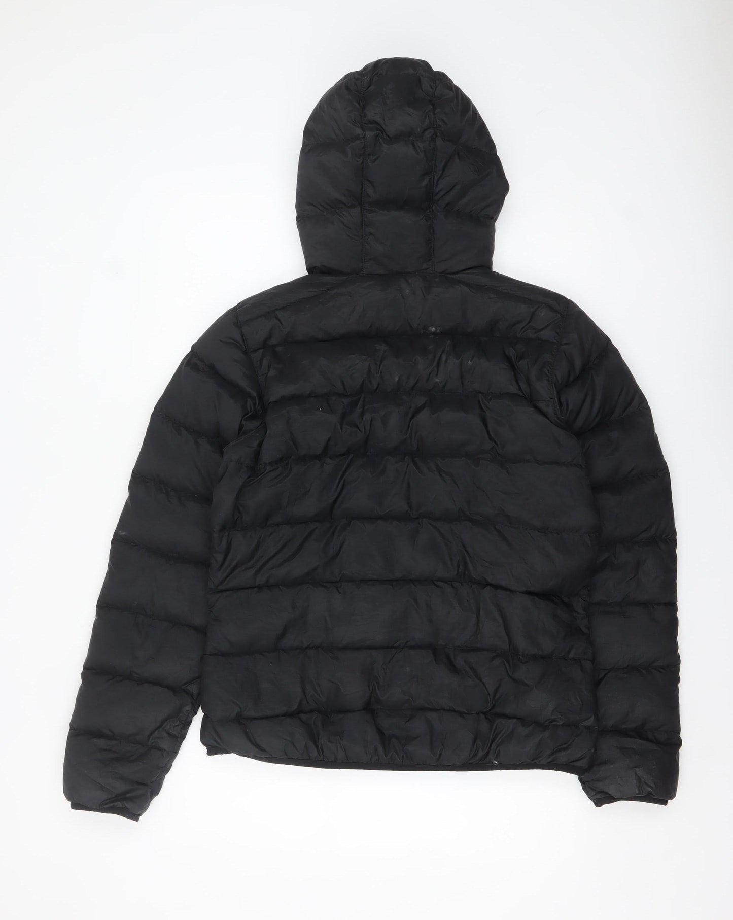 Jack Wolfskin Women Black Hooded Puffer Jacket Size 14