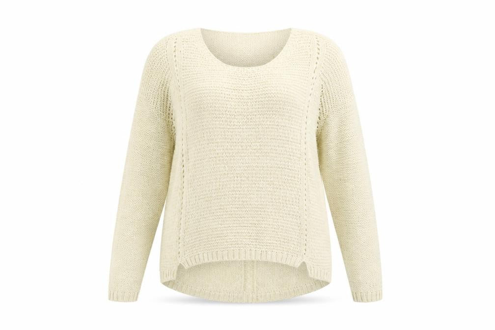 Marks and Spencer Women Beige Knit Pullover Jumper Size 14