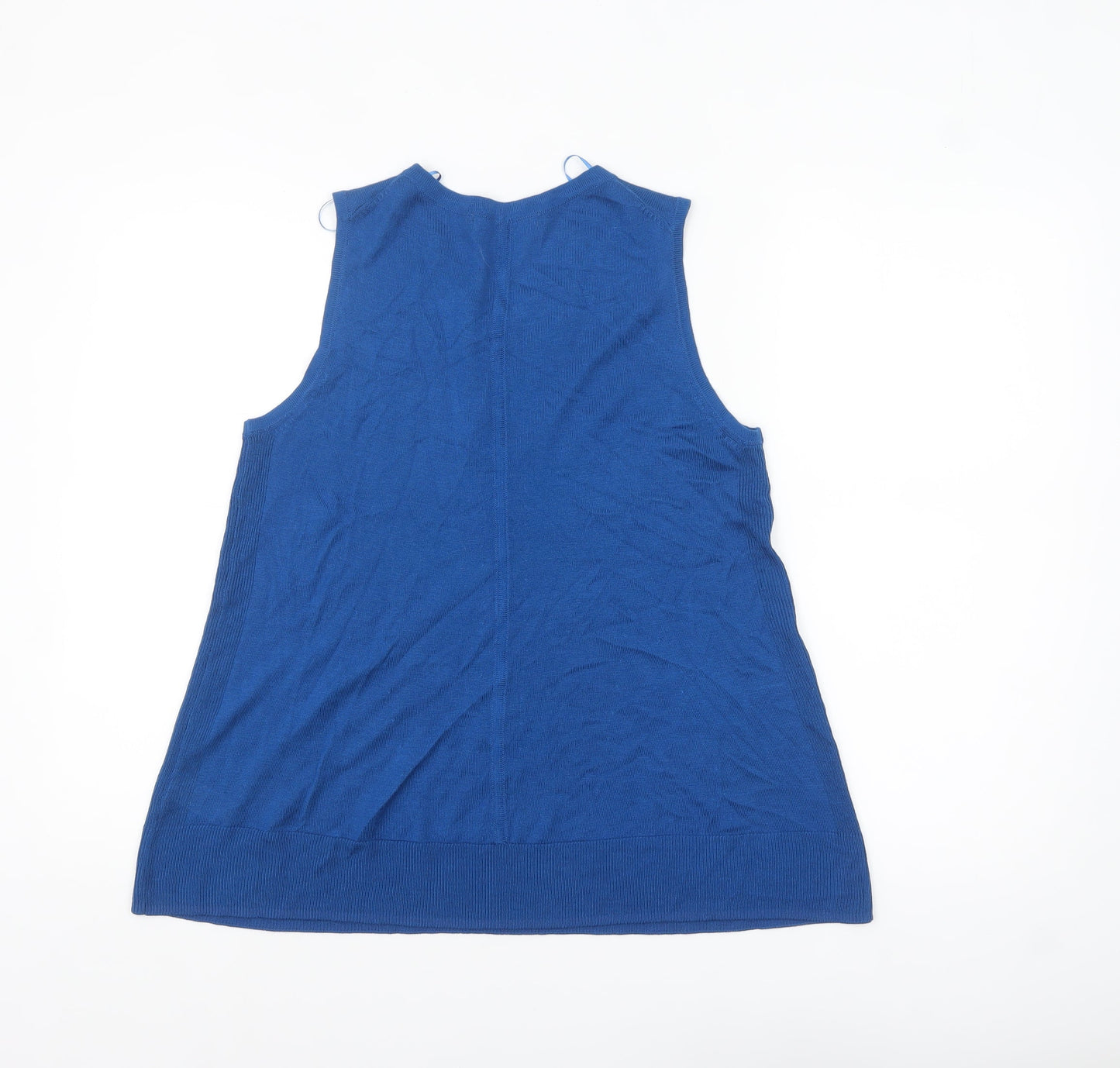 Marks and Spencer Women Blue Sleeveless Knit Tank Top Size 14