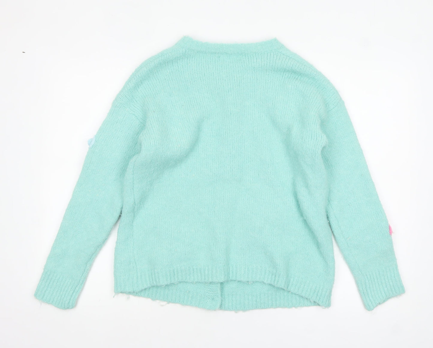 Wild Flower Women's Green Floral Knit Cardigan Size S