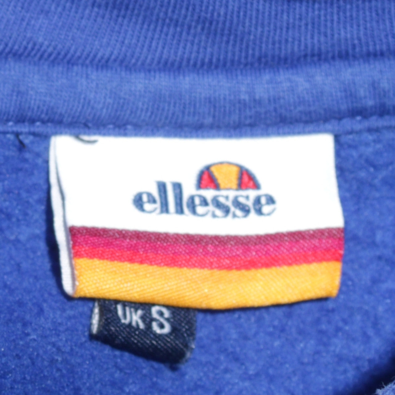 Ellesse Men's Blue Colour Block Pullover Hoodie Size S
