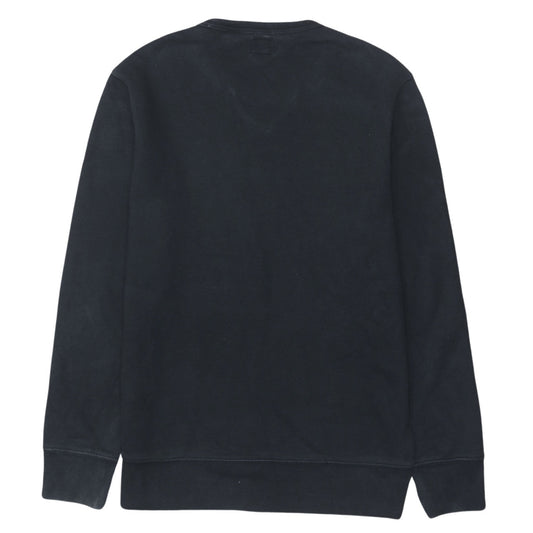 Levi's Men's Black Small Crew Neck Pullover Logo Sweatshirt