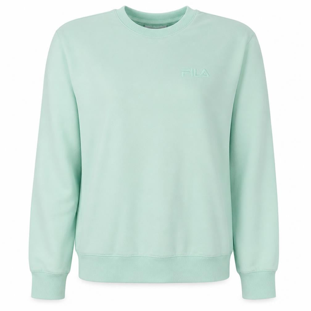 Fila Women Mint Green Crew Neck Pullover Sweatshirt Size S