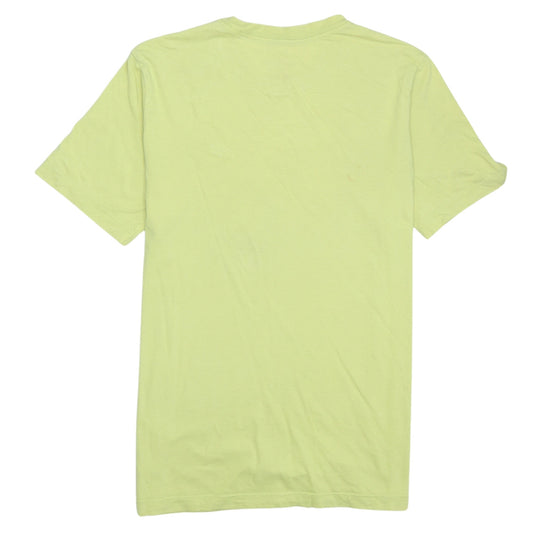 Nike Men's Yellow Crew Neck Short Sleeve Cotton T-Shirt M