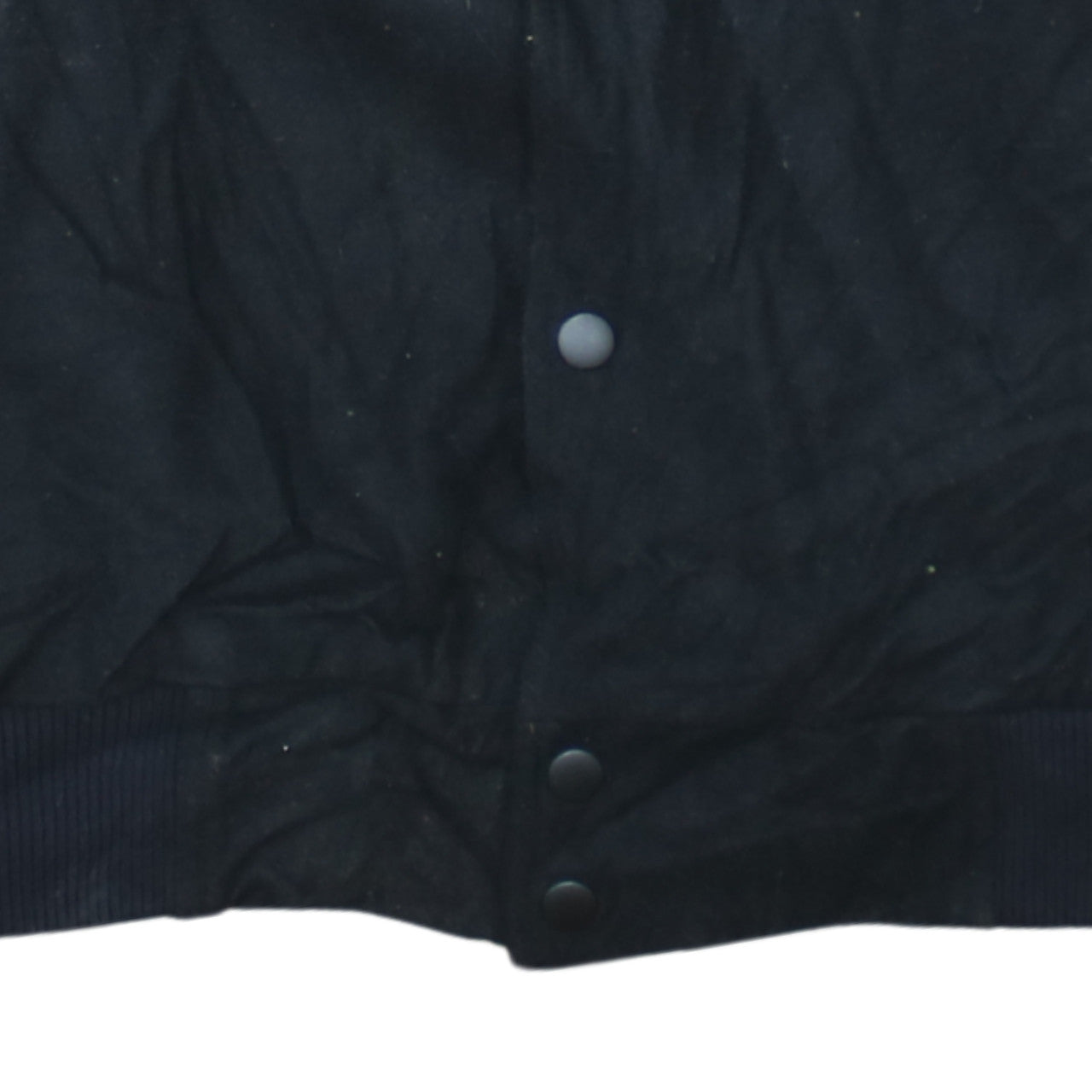 Boy London Women’s Black Varsity Jacket L Embroidered Logo Cotton Faux Leather