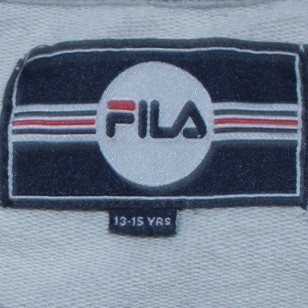 Fila Boys Grey Logo Pullover Sweatshirt 13-14 Years Long Sleeve Crew Neck