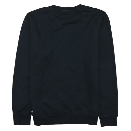 Puma Women's Black Small Crew Neck Pullover Sweatshirt Logo Print