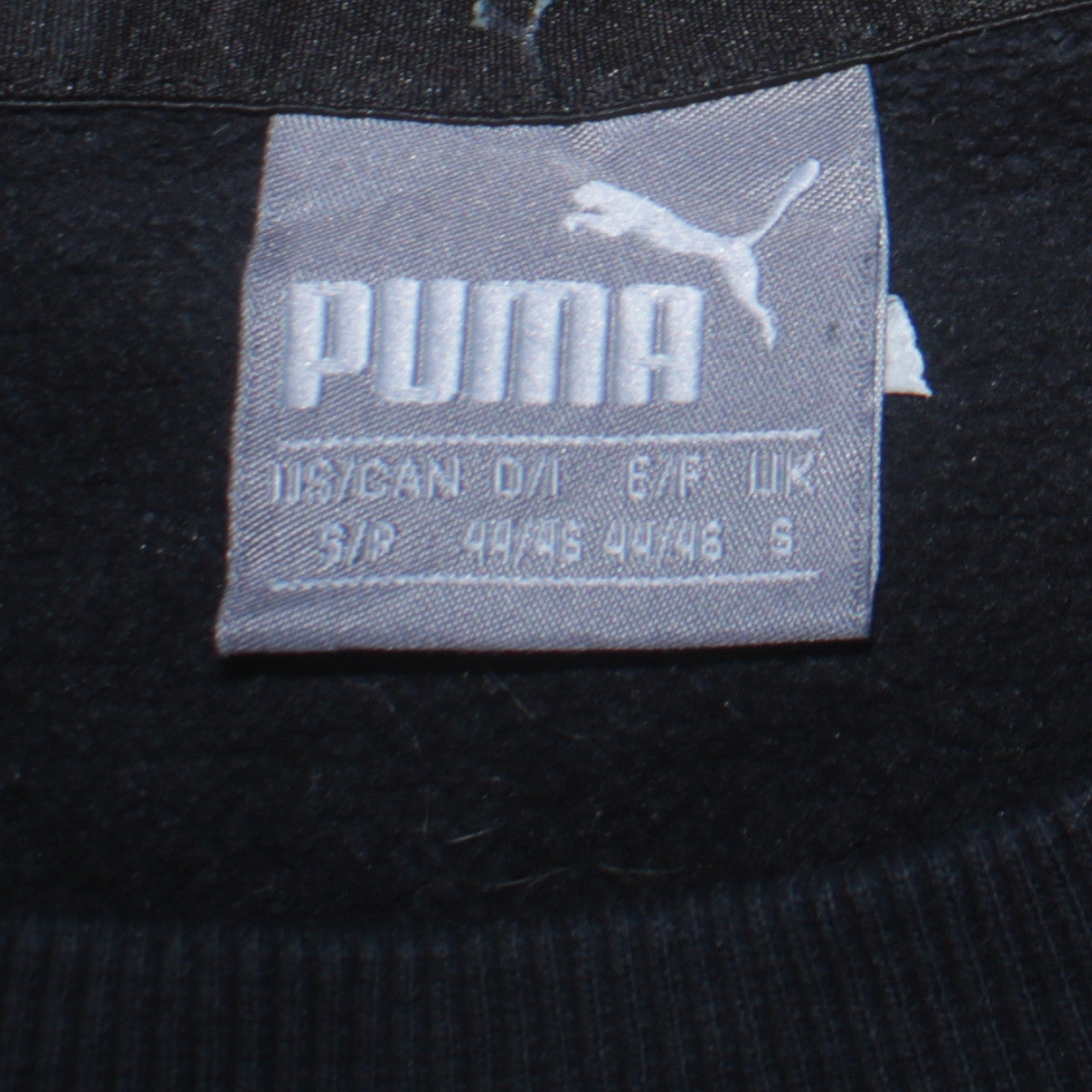 Puma Women's Black Small Crew Neck Pullover Sweatshirt Logo Print