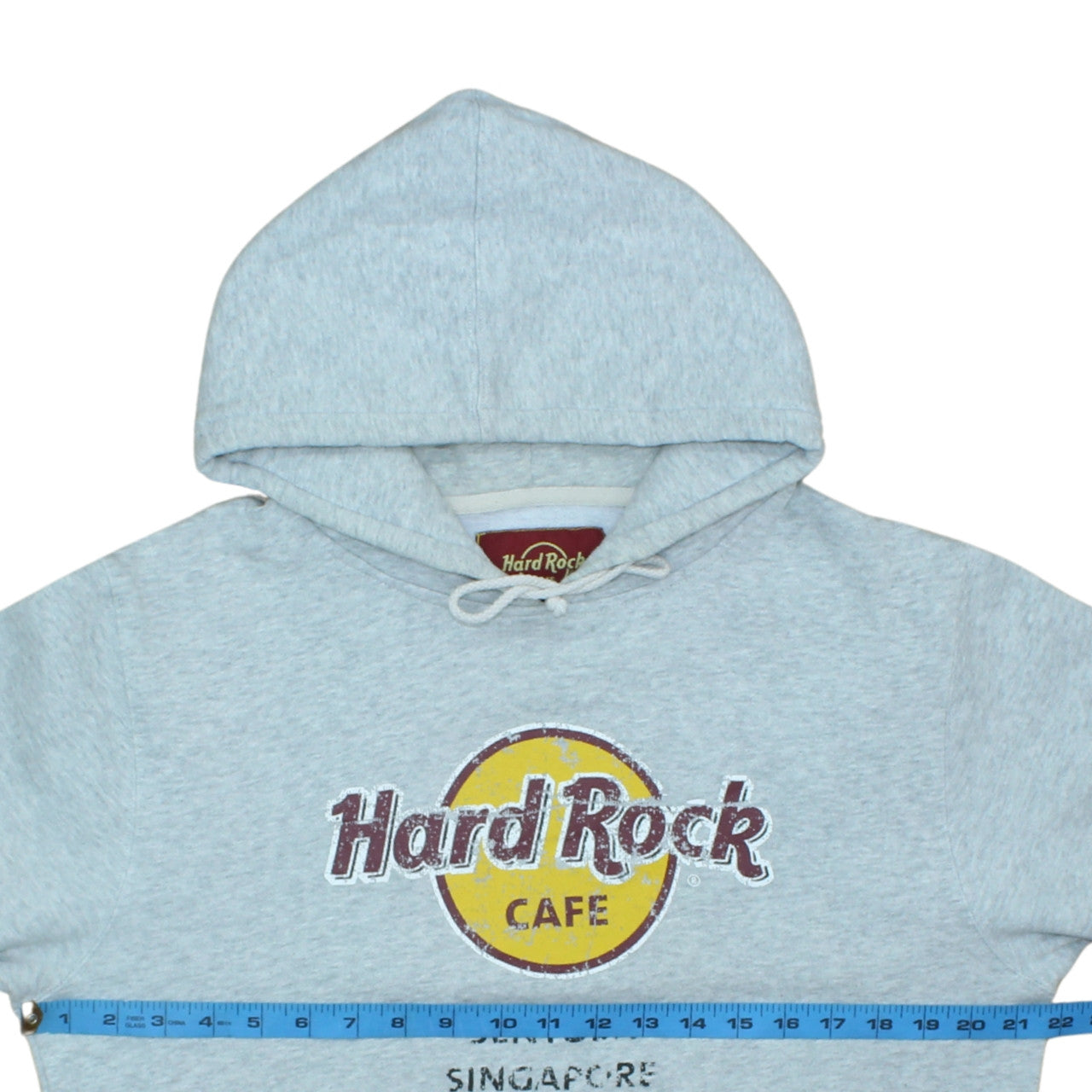 Hard Rock Cafe Women Grey Pullover Hoodie Medium Cotton Blend