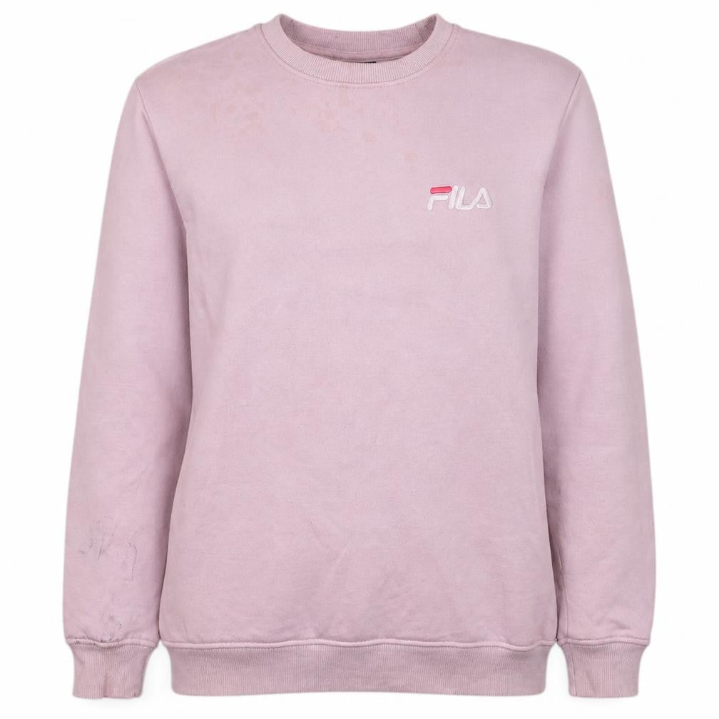 Fila Women Pink Crew Neck Pullover Sweatshirt Size M