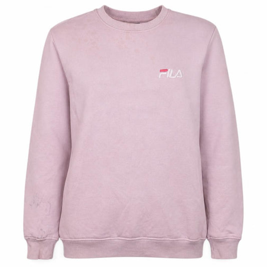 Fila Women Pink Crew Neck Pullover Sweatshirt Size M