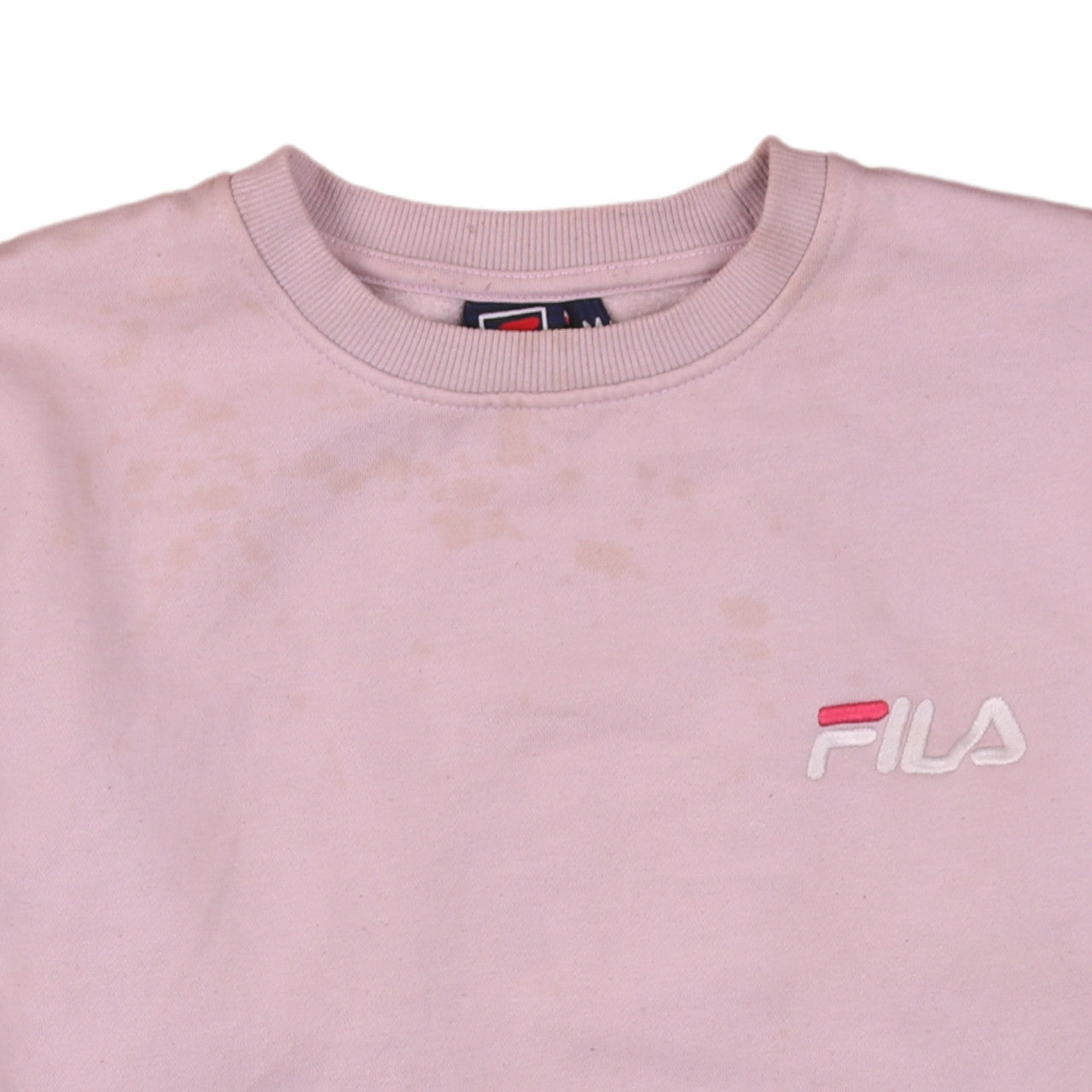 Fila Women Pink Crew Neck Pullover Sweatshirt Size M