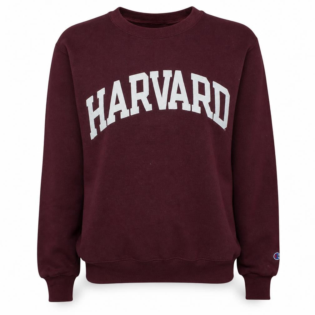 Champion Harvard Burgundy Women’s Small Pullover Sweatshirt Fleece
