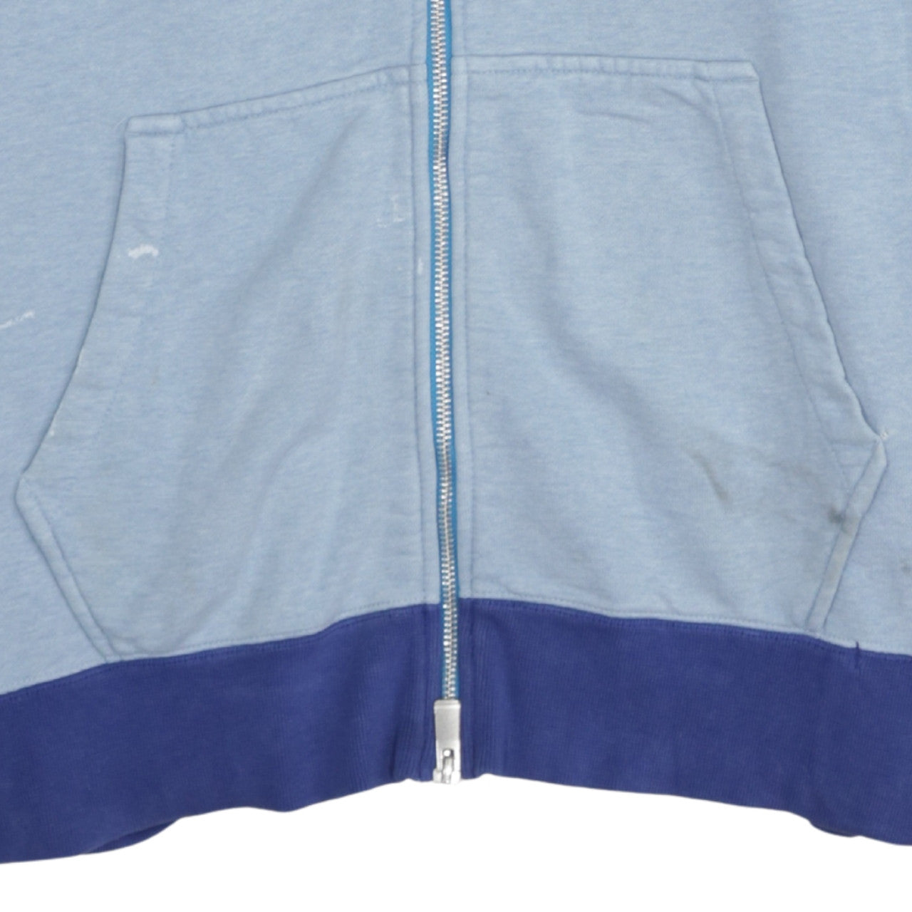 Nike Mens Blue Full Zip Hoodie Size L Sportswear Cotton