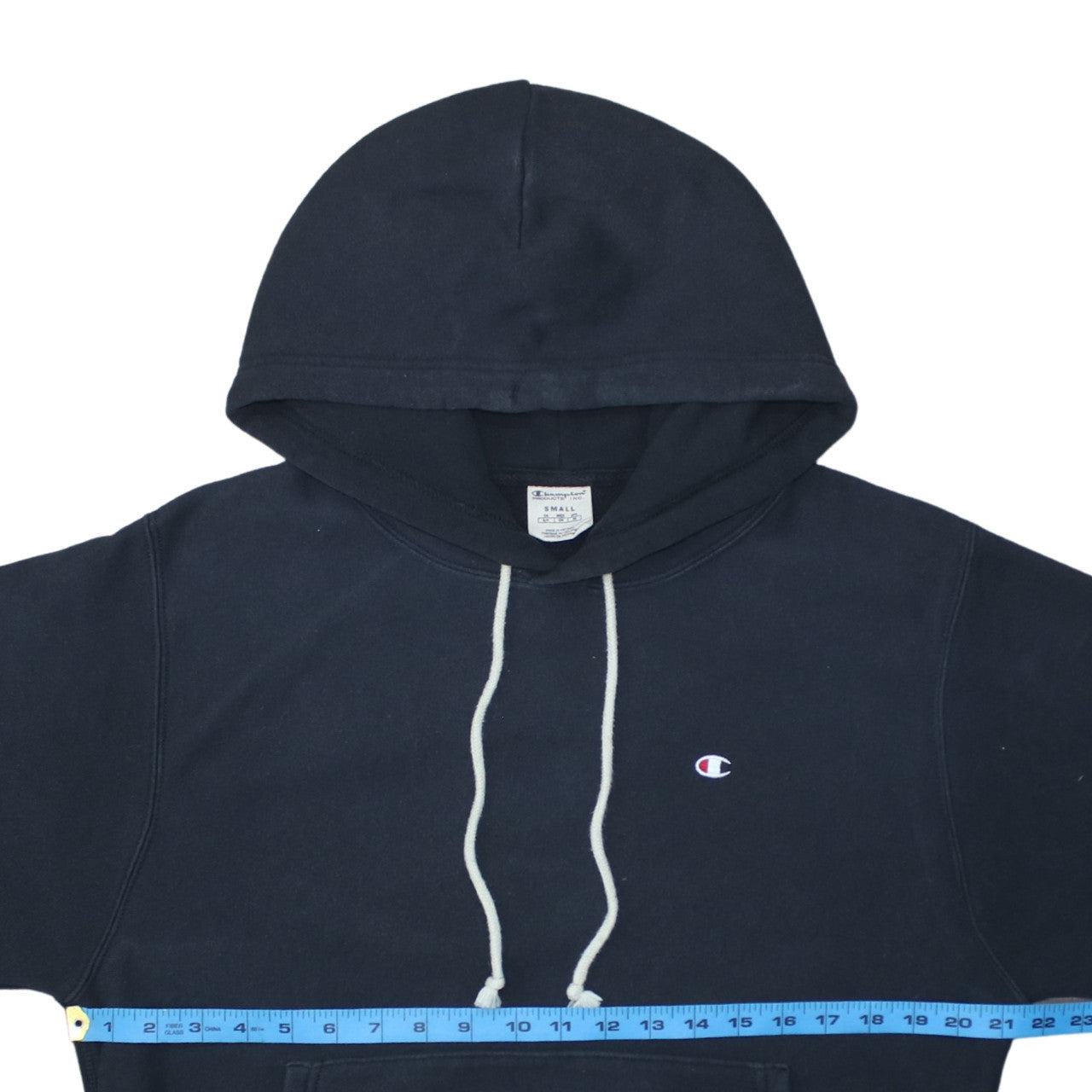 Champion Men's Black Pullover Hoodie Small Regular Fit Cotton Blend