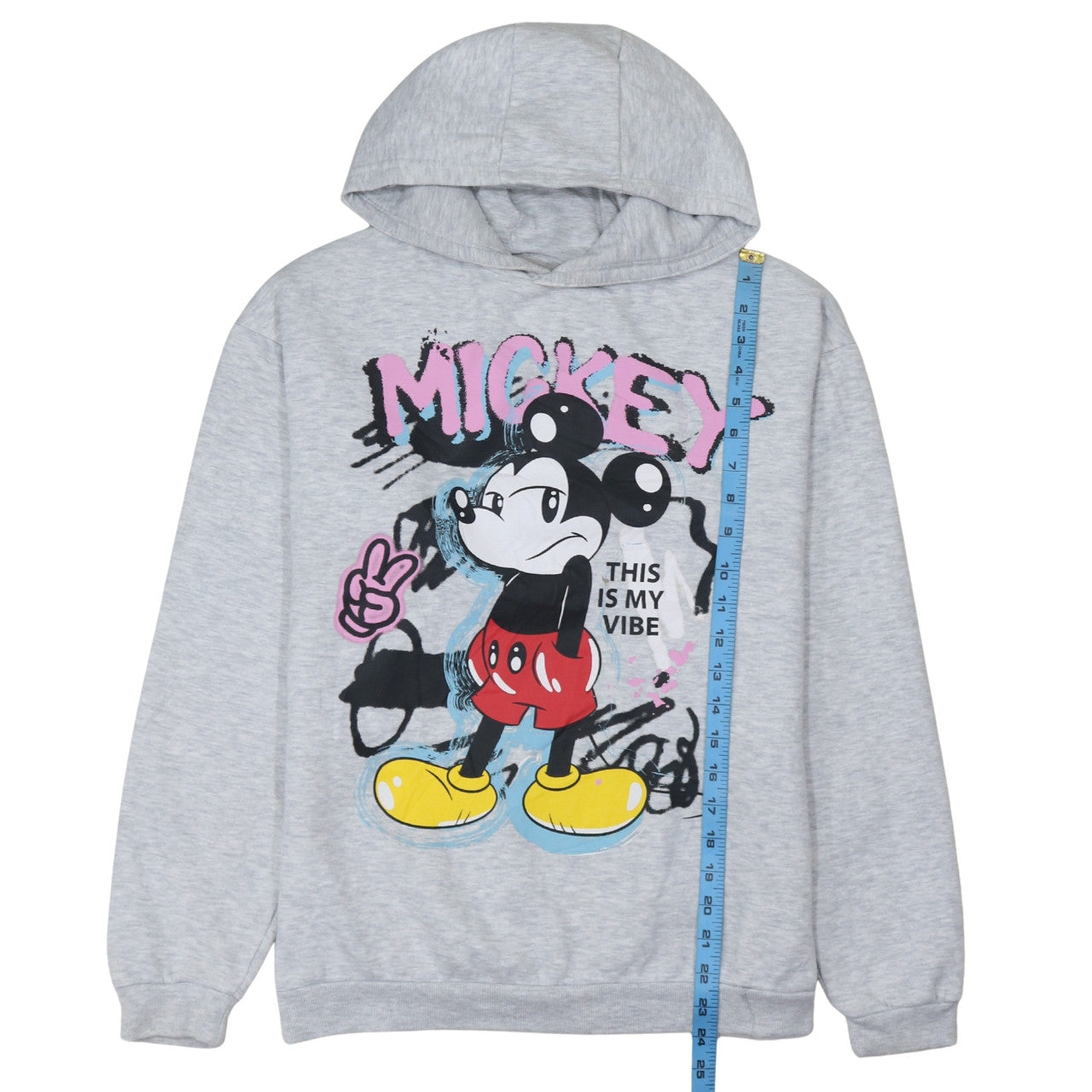 Disney Mickey & Friends Grey Teens Hoodie 14-15Y Graphic Print Pullover