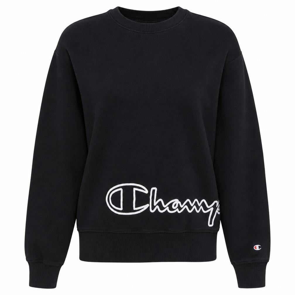 Champion Women's Black Large Pullover Crew Neck Sweatshirt