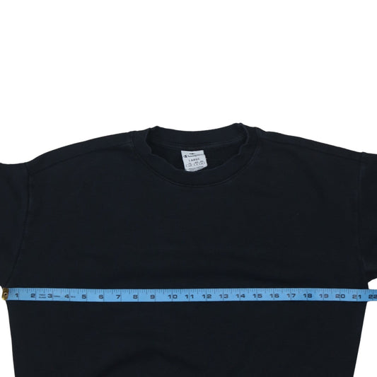 Champion Women's Black Large Pullover Crew Neck Sweatshirt