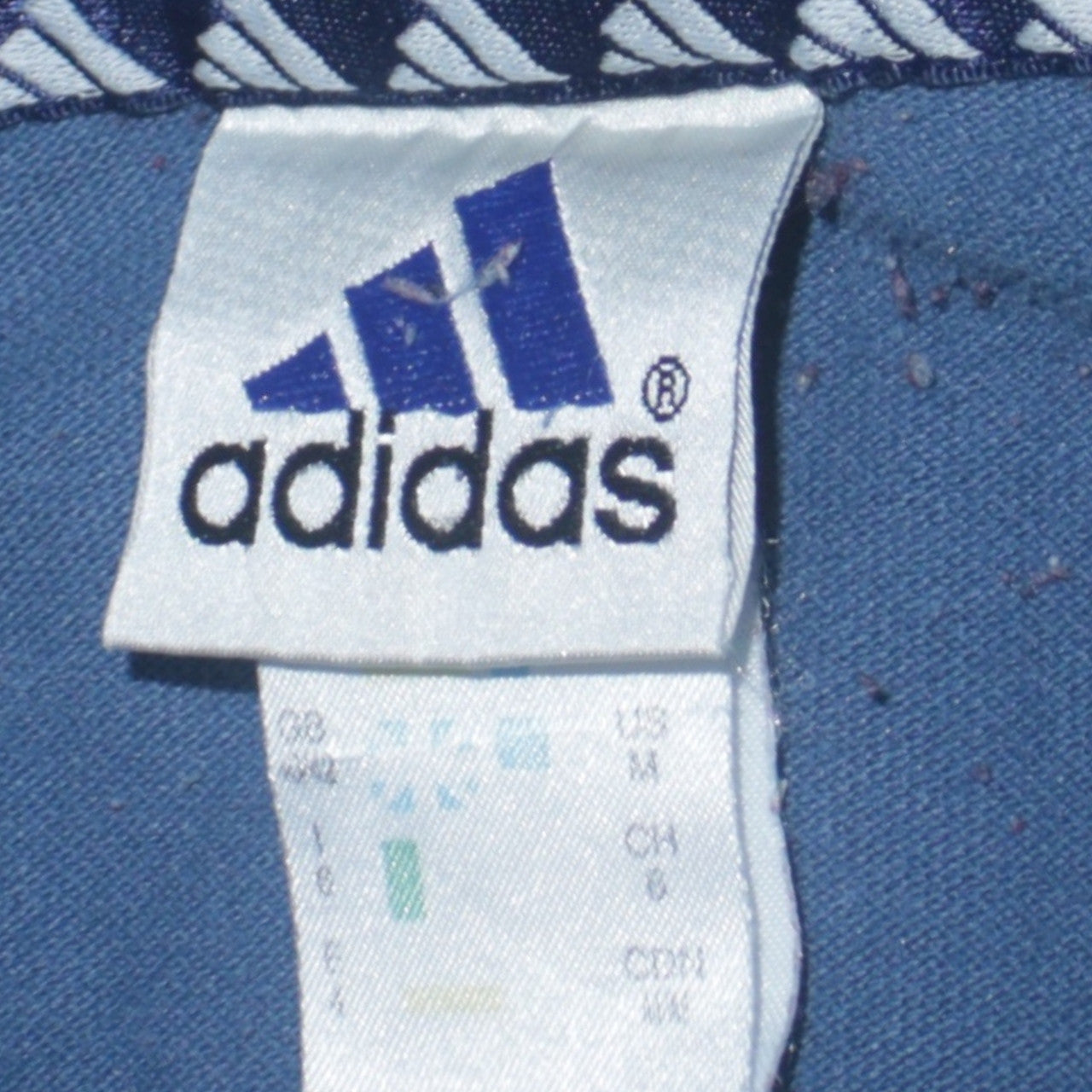 adidas Men's Blue Cotton Blend Polo Shirt Size M