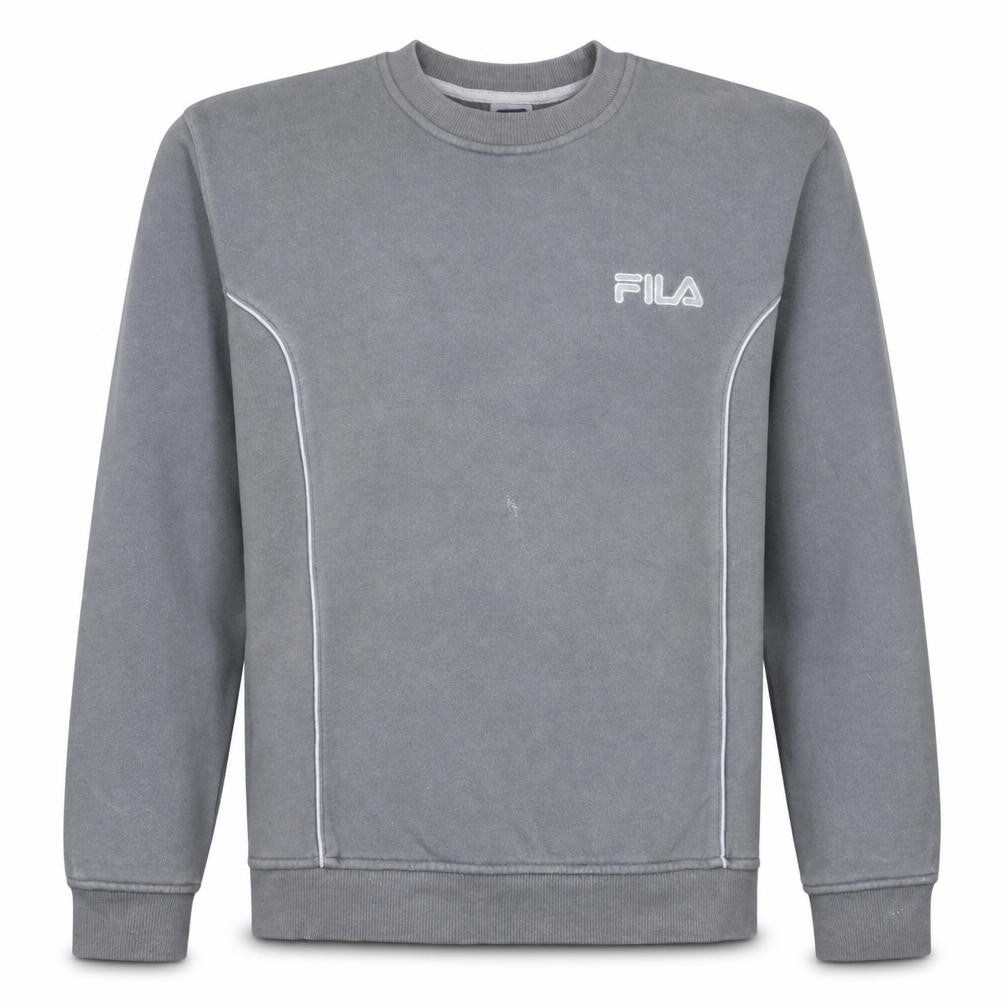 Fila Men's Grey Crew Neck Sweatshirt Size S Casual Pullover