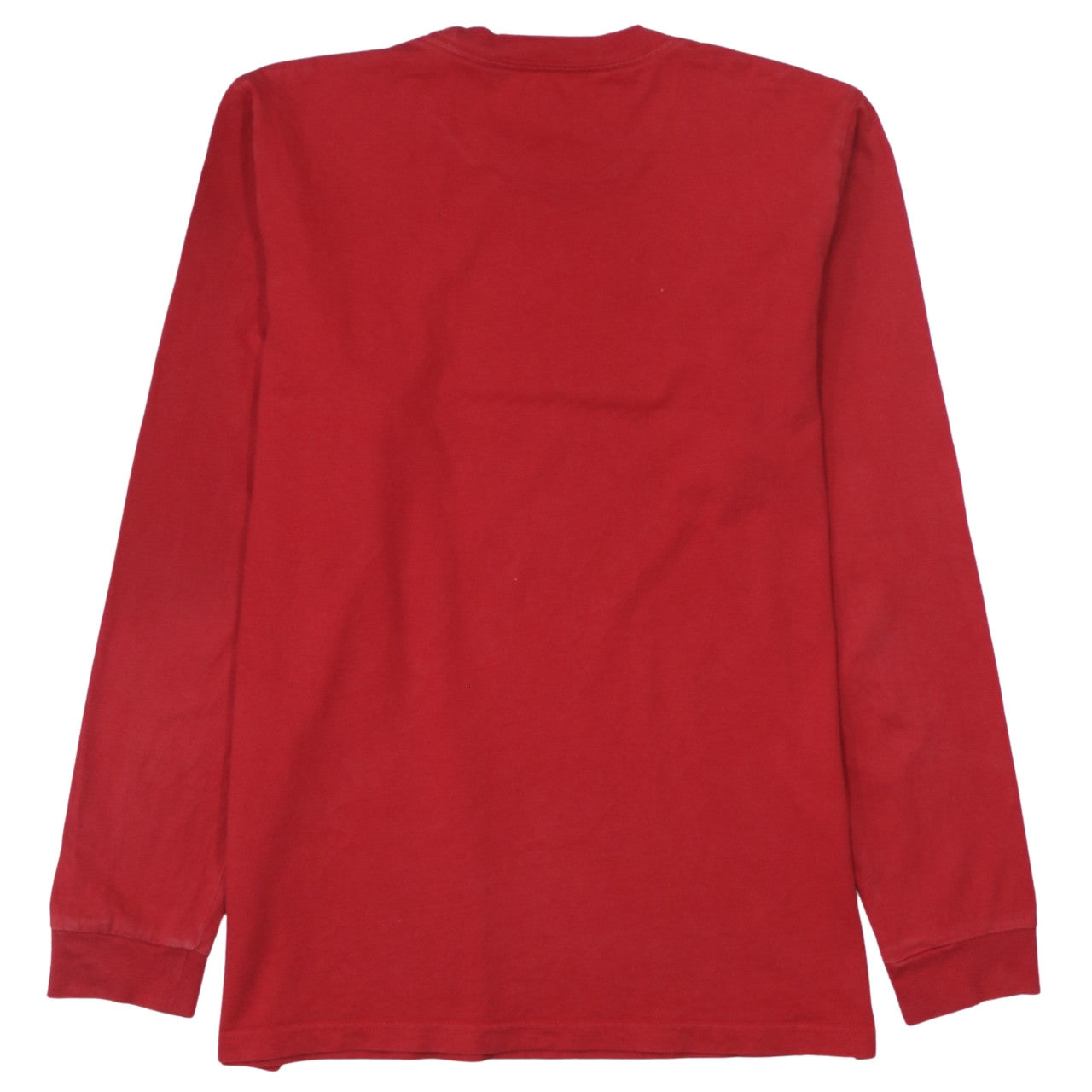Carhartt WIP Men's Red Long Sleeve Crew Neck Cotton T-Shirt Size S