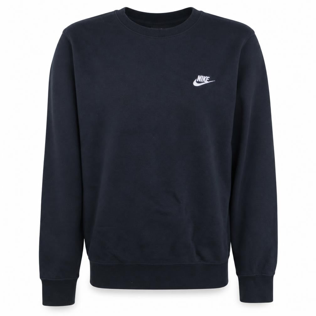 Nike Men's Black Small Pullover Crew Neck Fleece Sweatshirt