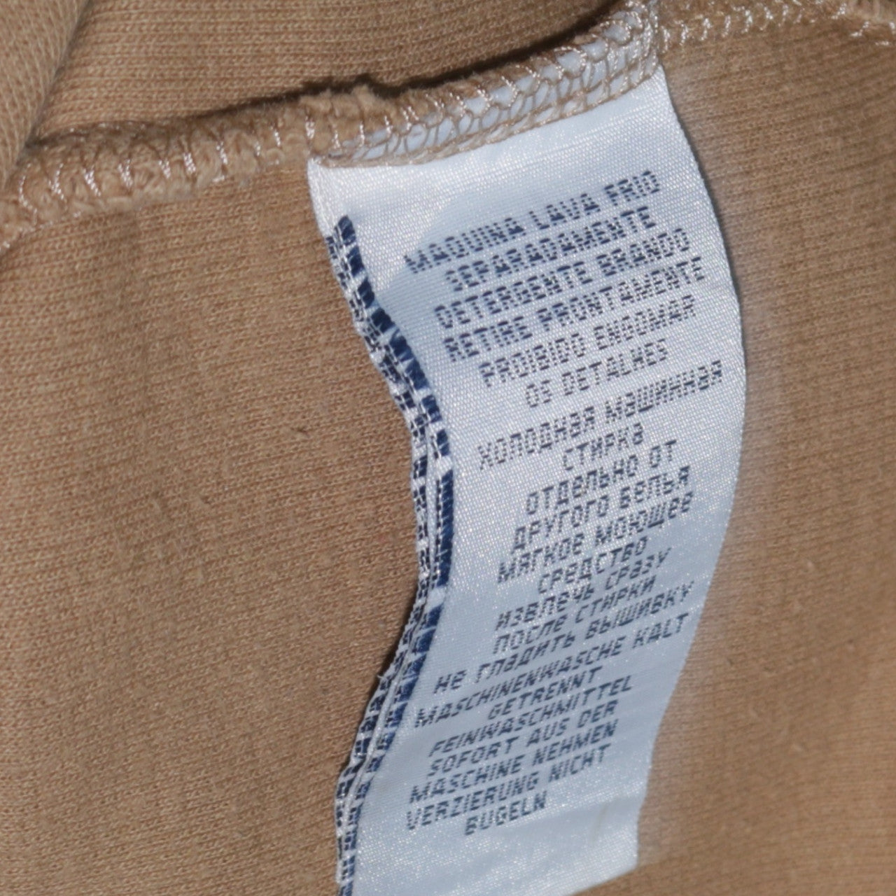 Ralph Lauren Men’s Beige Cotton 1/4 Zip Jumper Size M