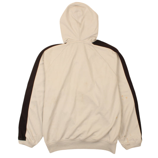 Nike Men's Beige Pullover Hoodie Size M Fleece Logo Sportswear