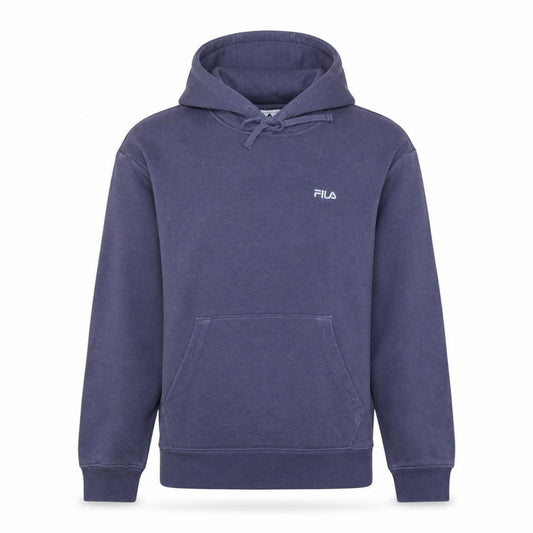 Fila Women’s Blue Pullover Hoodie Medium Cotton Blend Sweatshirt