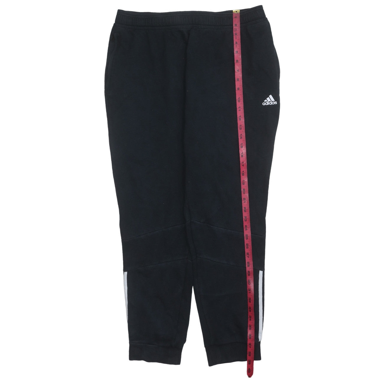 Adidas Men Black XL Jogger Sweatpants Fleece Regular Fit