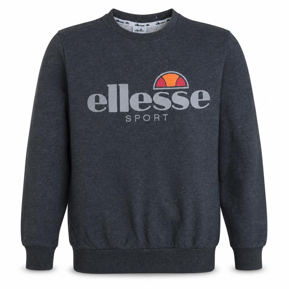 Ellesse Mens Grey Sport Logo Pullover Sweatshirt Size M