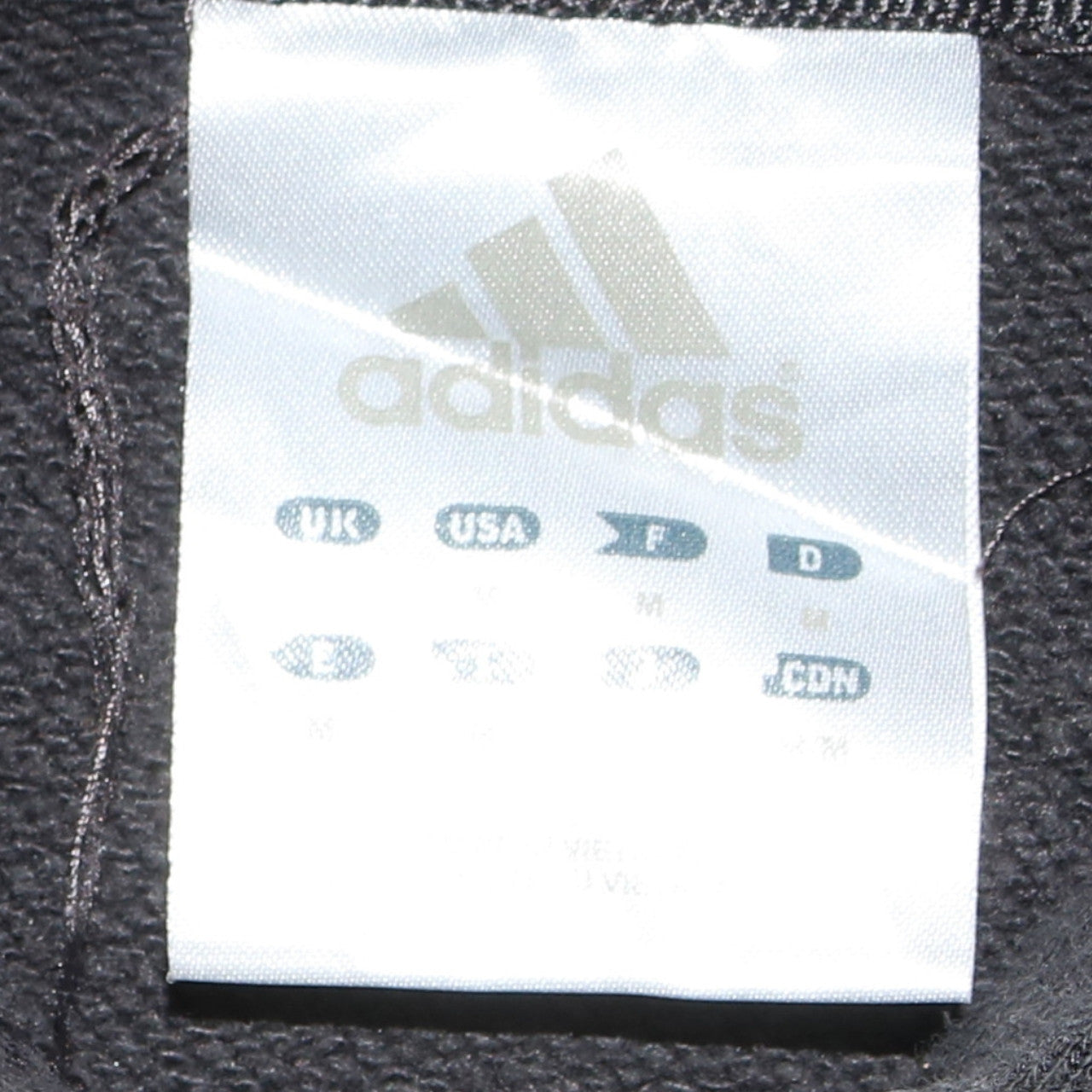 Adidas Men's Black Pullover Hoodie M Logo Fleece Sweatshirt